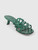Loewe Green Croc Embossed Anagram Mules