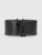 Saint Laurent Black Leather Wide Opyum Bracelet