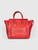 Céline Red Grained Calfskin Luggage Tote