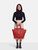 Céline Red Grained Calfskin Luggage Tote