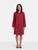 Issey Miyake Burgundy Single Breast Oversized Coat