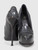 Saint Laurent Grey Patent Platform Pumps