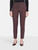Miu Miu Burgundy Wool Slim Trousers
