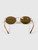 Miu Miu Gold Oval Logo Sunglasses