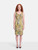 Dolce & Gabbana Green Silk Floral Midi Dress