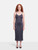 Vince Purple Silk Midi Dress