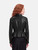 Burberry Black Lambskin Leather Biker Jacket