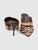 Manolo Blahnik Zig Zag Pony Hair Wood Charm Mules