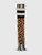 Joseph Leopard & Striped Cashmere Knit Scarf