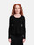 Miu Miu Black Wool Knit Flared Hem Jumper