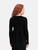 Miu Miu Black Wool Knit Flared Hem Jumper