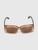 Tom Ford Brown Rectangle Brigitta Sunglasses