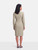 Etro Grey Pleated Waist Dress