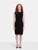 Bottega Veneta Black Leather Panel Dress