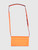 Roger Vivier Neon Orange Viv’ Choc Leather Bag