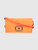 Roger Vivier Neon Orange Viv’ Choc Leather Bag