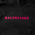 Balenciaga Black Long Sleeve Logo Print Top