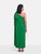 Bernadette Green One Shoulder Bow Dress