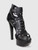 Giuseppe Zanotti Black Leather Studded Platform Heels