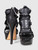 Giuseppe Zanotti Black Leather Studded Platform Heels