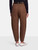 Chloé Dark Chestnut Wool Belted Tapered Trousers