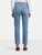 Paige Blue Distressed Straight Jeans