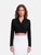 Balmain Black Cropped Blazer