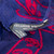 Alexander McQueen Blue & Pink Silk Skull Pattern Scarf