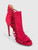 Aquazzura Red Suede Cut Out Heels
