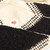 Dries Van Noten Black & Beige Beaded Silk scarf