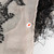 Dries Van Noten Black & Grey Silk Abstract Embroidered Scarf