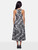Philosophy di Lorenzo Serafini Grey Abstract Midi Dress