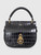 Mulberry Black Croc Embossed Small Amberley Satchel
