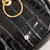 Mulberry Black Croc Embossed Small Amberley Satchel