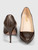 Prada Brown Patent Leather Slip On Pumps