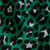 Olivia Von Halle Green Silk Leopard Print Skirt