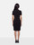 Akris Black Short Sleeve Knee Length Dress