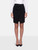 Vivienne Westwood Black Wool Ruched Buttoned Skirt