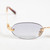 Miu Miu Grey Gradient Oval Sunglasses