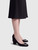 Prada Black Suede Buckle Pumps