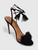 Aquazzura Black Suede Wild Thing Sandals