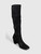 Prada Black Suede Knee High Boots