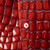 Emporio Armani Red Croc Embossed Patent Blazer