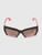 Miu Miu Tortoiseshell & Bordeaux Half Rim Sunglasses
