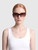 Miu Miu Tortoiseshell & Bordeaux Half Rim Sunglasses