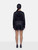 Norma Kamali Black Draped Plunge Hooded Dress