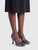 Dolce & Gabbana Silver Leather Brogue Mary Jane Heels