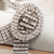 Manolo Blahnik Grey Crystal Hamedi Heels