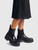 Prada Black Leather Chelsea Logo Boots