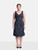 Louis Vuitton Navy Denim Bow Detail Dress